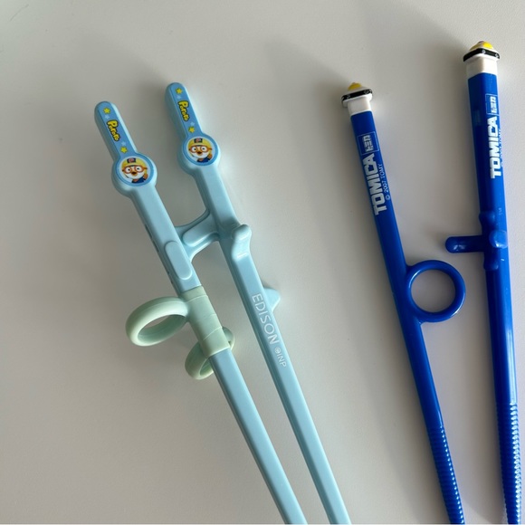 Set of Training Kids Chopsticks - 2 Pairs - Picture 2 of 12